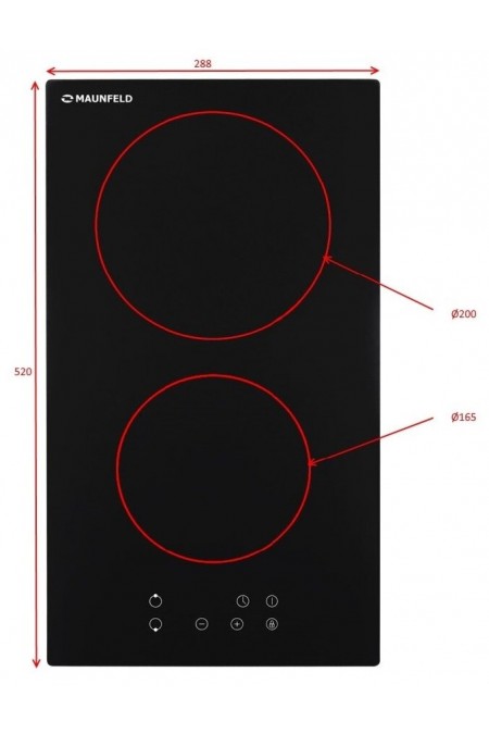 Электрическая варочная панель MAUNFELD EVCE 292-BK (черный) 8