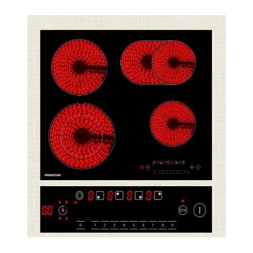 Электрическая варочная панель RENOVA TC-472L2BS1 (черный) 