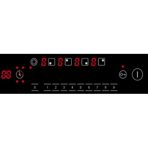 Электрическая варочная панель RENOVA TC-472L2BS1 (черный) 3