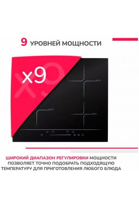 Электрическая варочная панель Simfer H60I74S002 (черный) 2