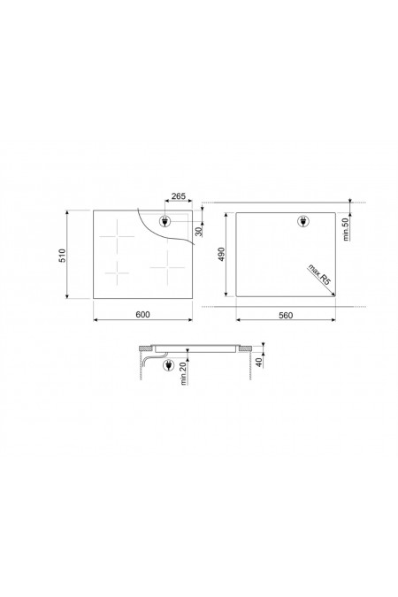 Электрическая варочная панель Smeg SE464TD (черный) 8