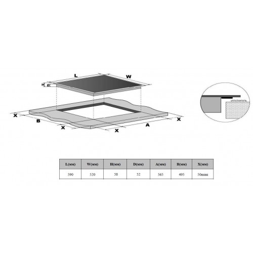 Электрическая варочная панель Weissgauff HV 640 BK (черный) 4