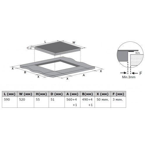 Электрическая варочная панель Weissgauff HV 640 BM (черный) 9