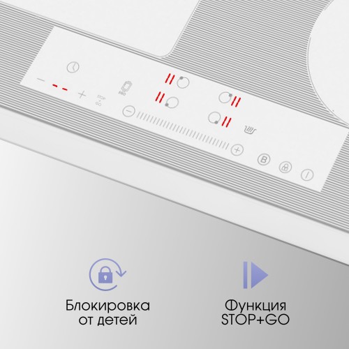Электрическая варочная панель Zigmund Shtain CI 34.6 W (белый) 4