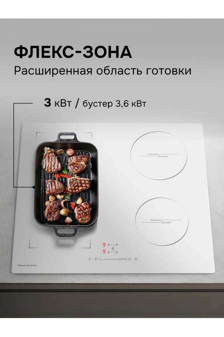 Электрическая варочная панель Zigmund Shtain CI 46.6 W (белый) 4
