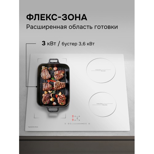 Электрическая варочная панель Zigmund Shtain CI 46.6 W (белый) 4