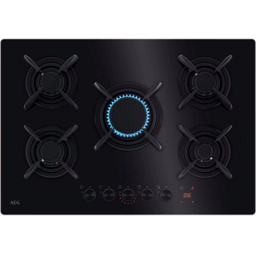 Газовая варочная панель AEG HKB75453NB (черный) 