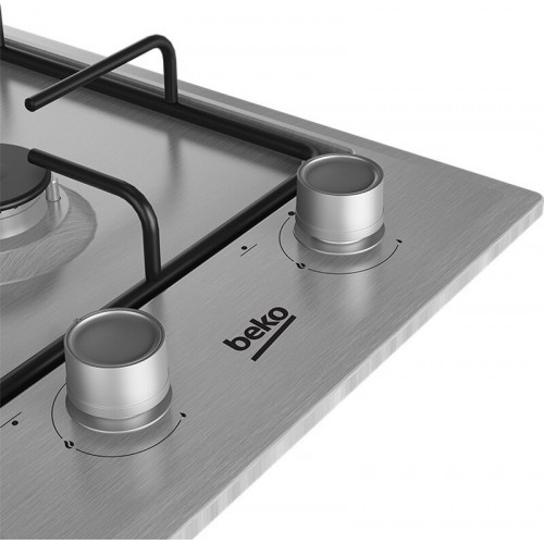Газовая варочная панель Beko HDCG 32220 FX (серебристый) 3