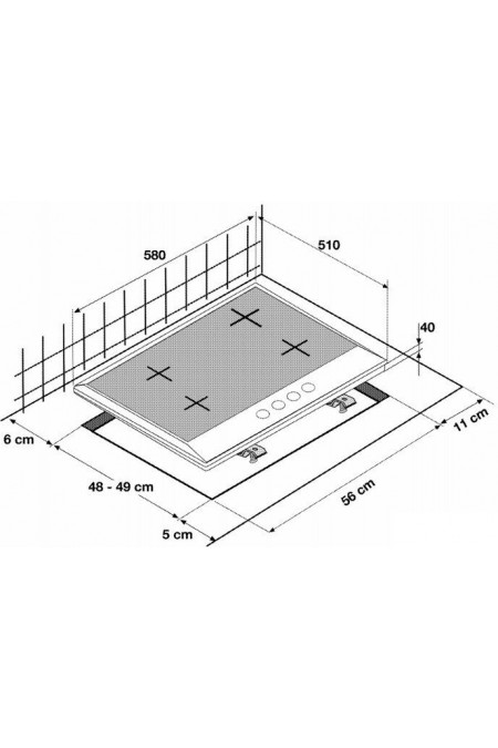 Газовая варочная панель BEKO HIDW64225SX (нержавеющая сталь) 