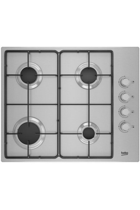 Газовая варочная панель Beko HIGG 641C3 SX (серый) 