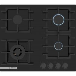Газовая варочная панель Bosch PNK6B6P40R (черный)