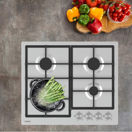Газовая варочная панель Candy CHXM64CNX (нержавеющая сталь) 6