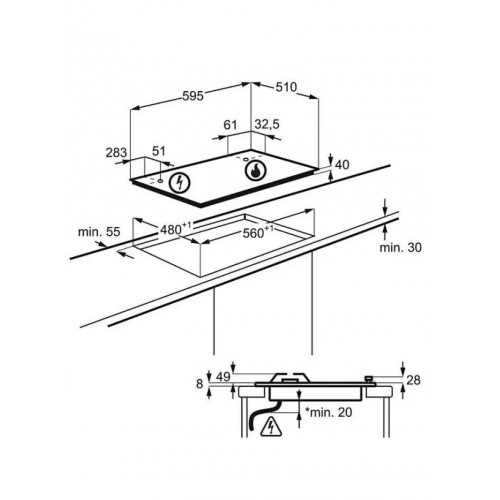 Газовая варочная панель Electrolux CGS6436BX (нержавеющая сталь) 2