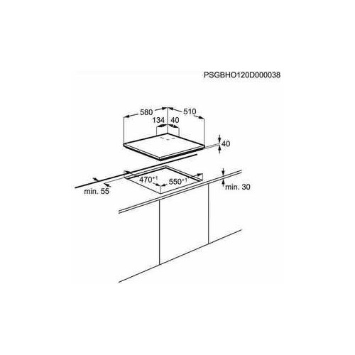 Газовая варочная панель Electrolux EGE6172NOK (черный) 4