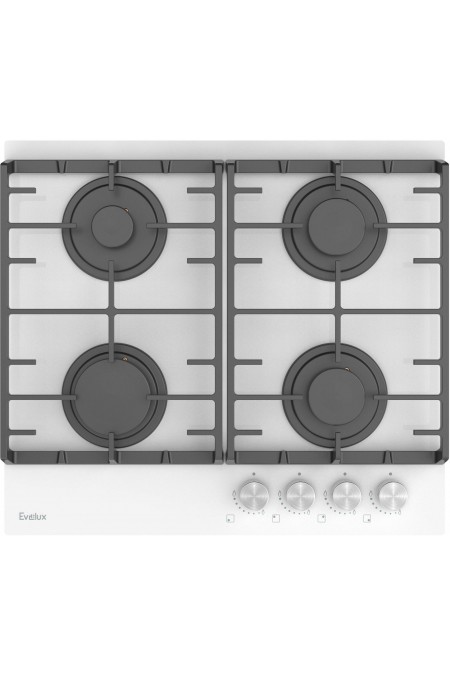 Газовая варочная панель Evelux HEG 600 WG (белый) 