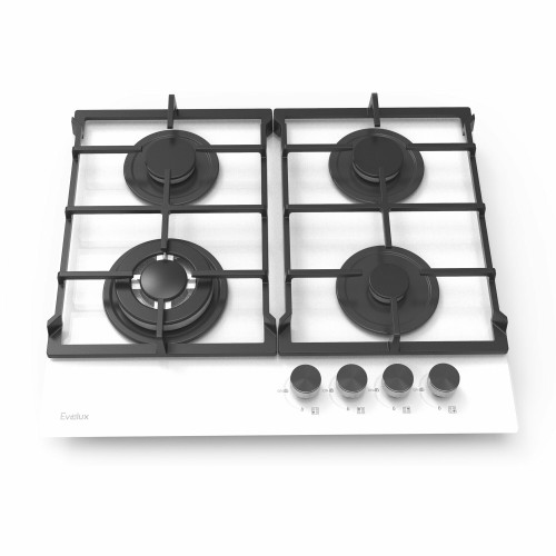 Газовая варочная панель Evelux HEG 675 WG (белый) 1