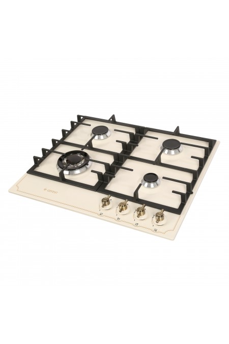 Газовая варочная панель GEFEST ПВГ 1214-01 К55 (кремовый с рисунком ретро) 3