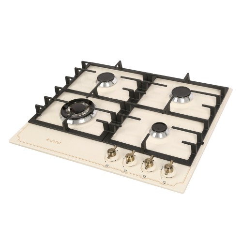 Газовая варочная панель GEFEST ПВГ 1214-01 К55 (кремовый с рисунком ретро) 3