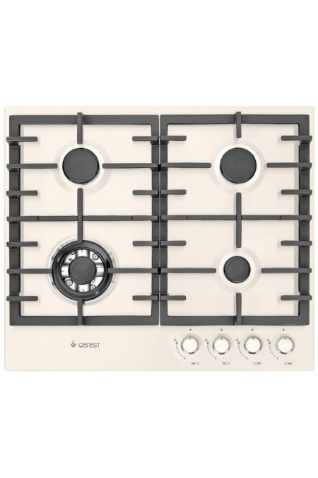 Газовая варочная панель GEFEST ПВГ 1214-01 К81 (кремовый) 