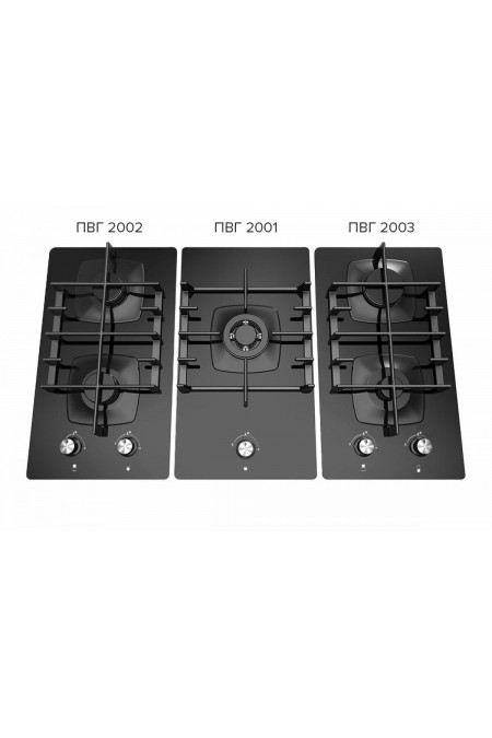 Газовая варочная панель GEFEST ПВГ 2001 (черный) 2