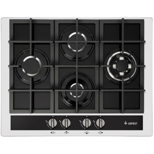 Газовая варочная панель GEFEST ПВГ 2231-01 Р2 (черный с белой рамкой) 