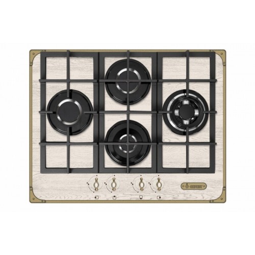 Газовая варочная панель GEFEST ПВГ 2231-01 Р37 (кремовый с рисунком) 1