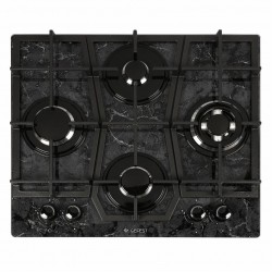 Газовая варочная панель GEFEST ПВГ 2231-10 K53 (черный/рисунок мрамор)