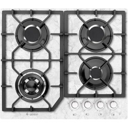 Газовая варочная панель GEFEST ПВГ 2232-01 К152 (белый мрамор)