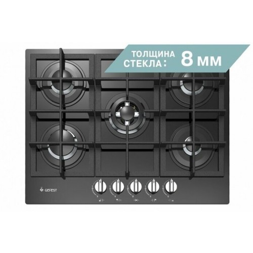 Газовая варочная панель GEFEST ПВГ 2342 (черный) 