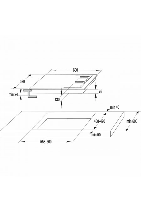 Газовая варочная панель Gorenje G641XHC (нержавеющая сталь) 1