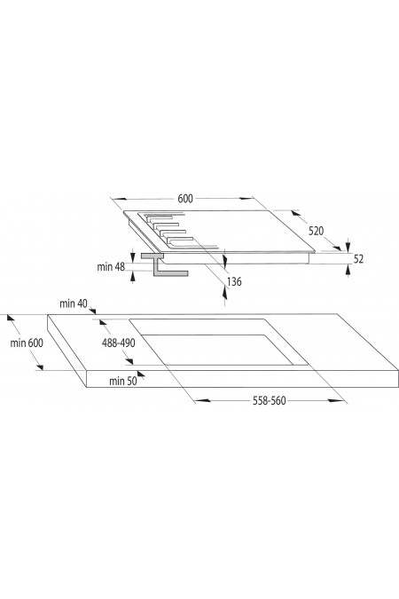 Газовая варочная панель Gorenje GTW 642 SYW (белый) 6
