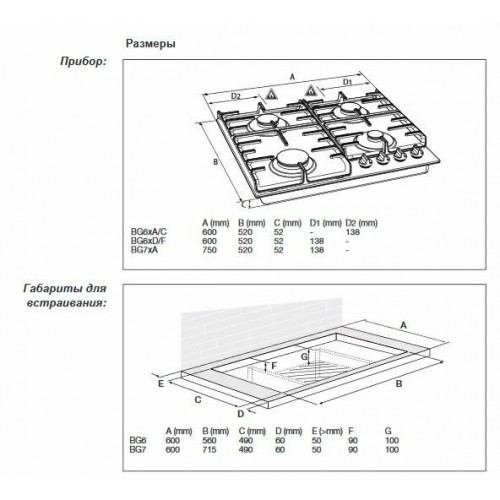 Газовая варочная панель Gorenje GW7C51CLI (слоновая кость) 3