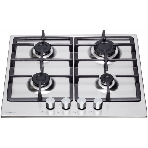 Газовая варочная панель GRAUDE GS 60.1 E (серебристый) 2