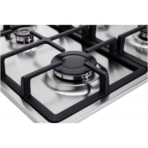 Газовая варочная панель GRAUDE GS 60.1 E (серебристый) 3