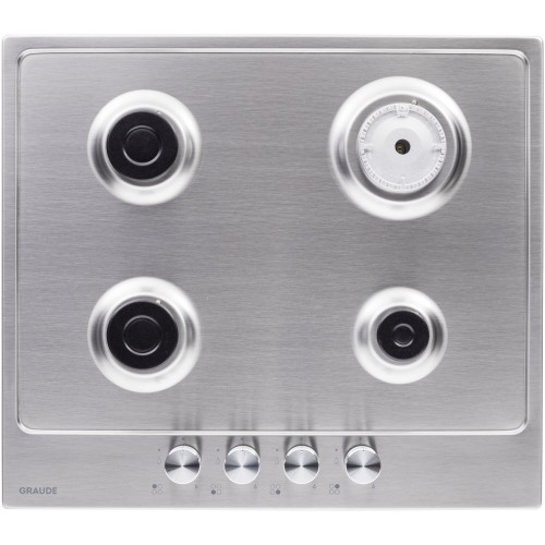 Газовая варочная панель GRAUDE GS 60.1 E (серебристый) 4