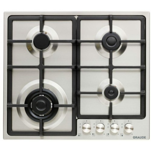 Газовая варочная панель GRAUDE GS 60.2 E (серебристый) 4
