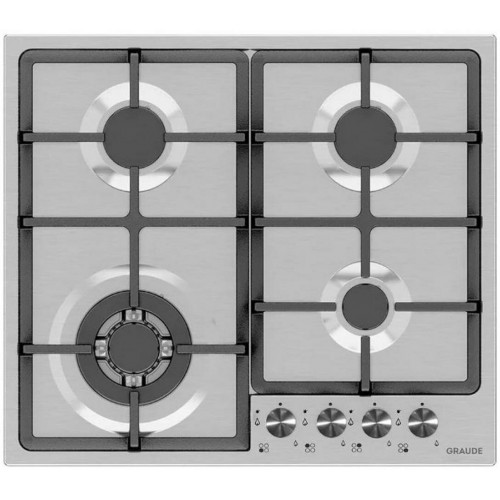 Газовая варочная панель GRAUDE GS 60.2 E (серебристый) 6