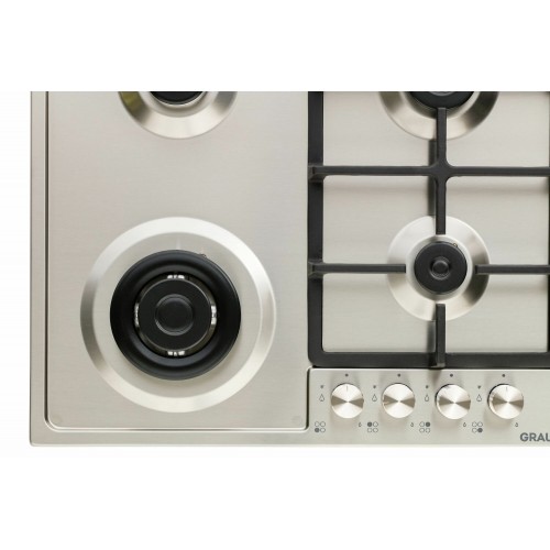 Газовая варочная панель GRAUDE GS 60.2 E (серебристый) 9