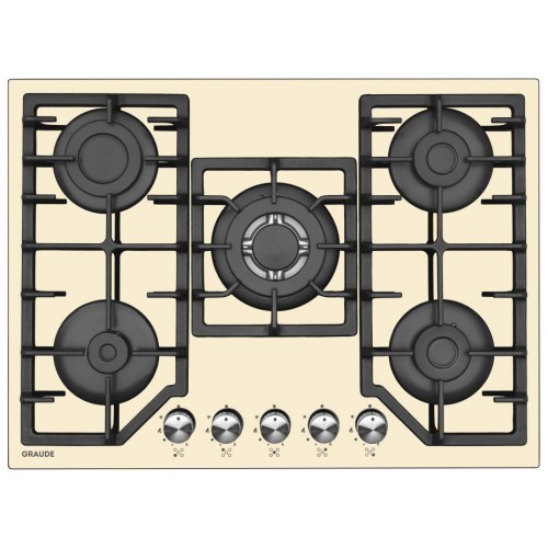 Газовая варочная панель Graude GS 70.1 C (кремовый) 