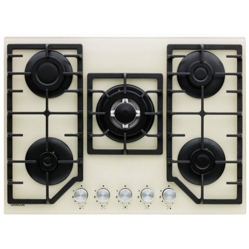 Газовая варочная панель Graude GS 70.1 C (кремовый) 2