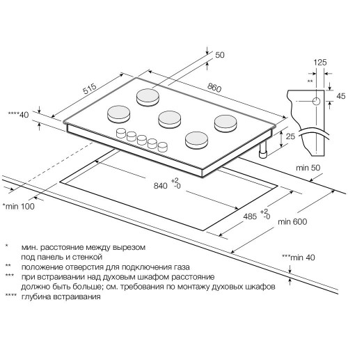 Газовая варочная панель Graude GS 90.1 E (нержавеющая сталь) 3