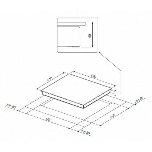 Газовая варочная панель GRAUDE GSK 60.1 EL (бежевый) 5