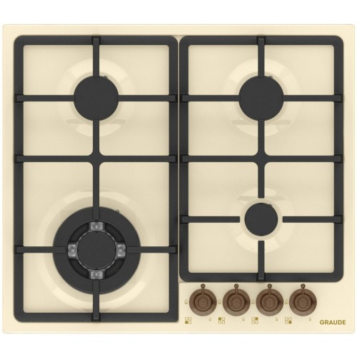 Газовая варочная панель GRAUDE GSK 60.1 EM (бежевый) 6