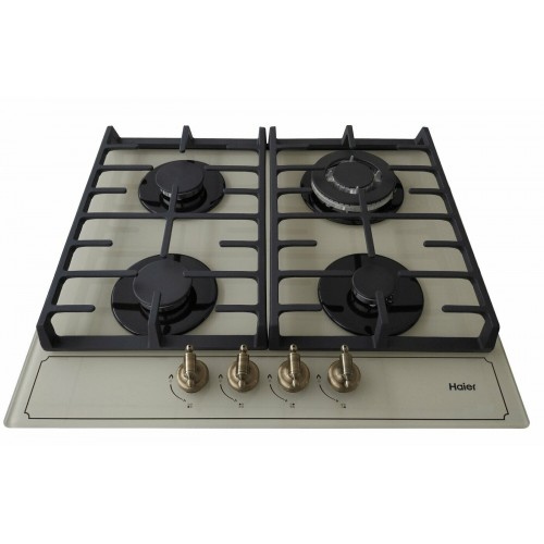 Газовая варочная панель Haier HHX-M64ATQBC (бежевый) 1