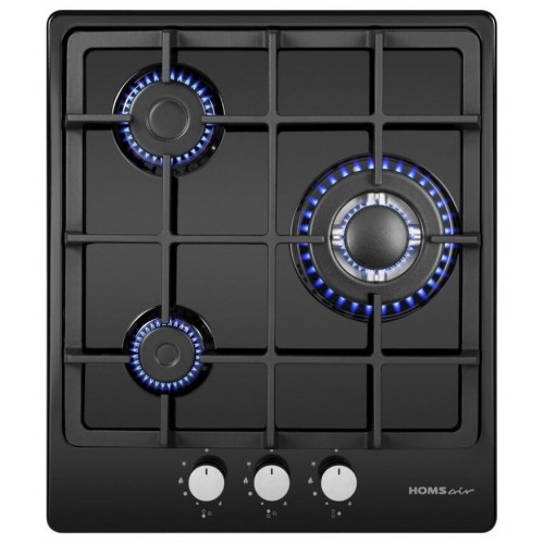 Газовая варочная панель HOMSAIR HGE433TGCBK (черный) 1