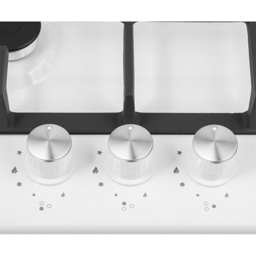 Газовая варочная панель HOMSair HGE433TGCWH (белый) 3