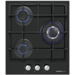 Газовая варочная панель HOMSAIR HGG433TGCBK (черный)