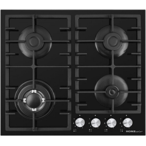 Газовая варочная панель HOMSair HGG646BK (черный) 1