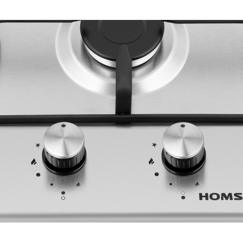 Газовая варочная панель HOMSAIR HGS323GCS (серебристый) 3