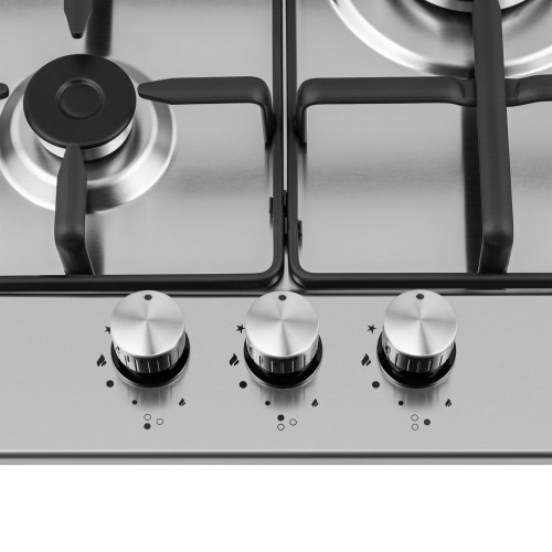 Газовая варочная панель HOMSAIR HGS433GS (серебристый) 4